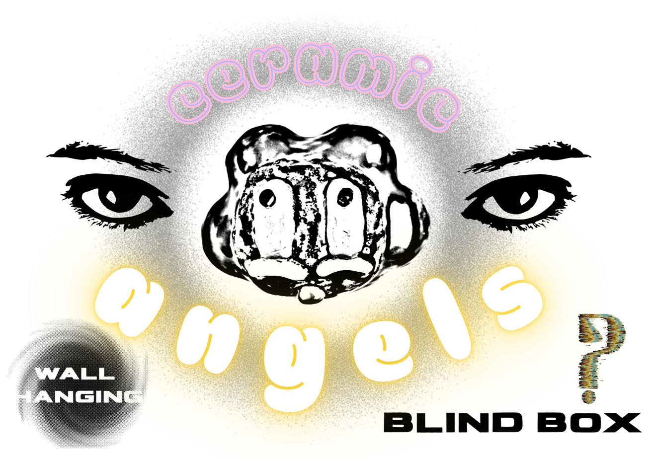 Ceramic Angels — wall hanging blind box